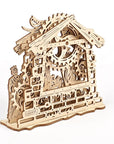 RJ Legend Nativity Scene Wooden Fidgets Set, 3D Puzzle, DIY Kit, Fidget Toy, Mechanical Model, Kids and Adults, Self-Assemble Set