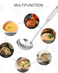 RJ Legend 304 Stainless Steel Soup Ladle - 13.7 Inches