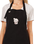 Cozyville Apron Set, Assort of 2, 100% Cotton Chef Apron, Adjustable Strap