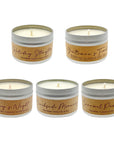 Cozyville Fragrances Soy Candle Tester Set, 5 PC, 2.7 Oz