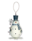 RJ Legend Frosty Snowman Ornament, Small Holiday Decoration, Christmas Ornaments Craft, Hanging Winter Decorations