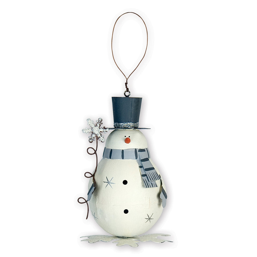 RJ Legend Frosty Snowman Ornament, Small Holiday Decoration, Christmas Ornaments Craft, Hanging Winter Decorations