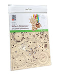 RJ Legend Wheel-Organizer Wooden Fidgets Set, 3D Puzzle, DIY Kit, Fidget Toy, Kids and Adults, Self-Assemble Set