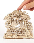 RJ Legend Nativity Scene Wooden Fidgets Set, 3D Puzzle, DIY Kit, Fidget Toy, Mechanical Model, Kids and Adults, Self-Assemble Set