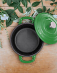RJ Legend Mini Cast Iron Pot, Round Cocotte, 5.5-Inch