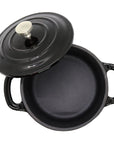 RJ Legend Mini Cast Iron Pot, Round Cocotte, 5.5-Inch