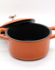 RJ Legend Mini Cast Iron Pot, Round Cocotte, 5.5-Inch 