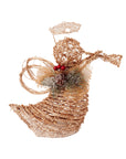RJ Legend Gold Angel Rattan Decoration Lighted Display For Home, Room and Outdoor Decor, Christmas Decorations