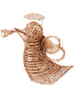 RJ Legend Gold Angel Rattan Decoration Lighted Display For Home, Room and Outdoor Decor, Christmas Decorations