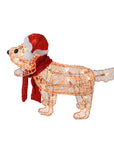 RJ Legend Rattan Decoration Lighted Display For Home - 13" Puppy