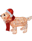RJ Legend Rattan Decoration Lighted Display For Home - 13" Puppy