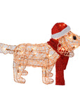 RJ Legend Rattan Decoration Lighted Display For Home - 13" Puppy