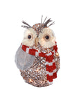 RJ Legend Silver Owl Rattan Decoration Lighted Display Set For Home, Room and Outdoor Decor, Christmas Decorations