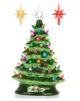 RJ-CER-GRN-L RJ Legend Christmas Mini Ceramic Tree