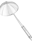 RJ Legend 304 Stainless Steel Pasta Strainer, Mesh Strainer, Oil Skimmer