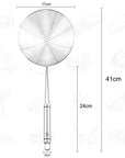 RJ Legend 304 Stainless Steel Pasta Strainer, Mesh Strainer, Oil Skimmer