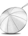 RJ Legend 304 Stainless Steel Pasta Strainer, Mesh Strainer, Oil Skimmer