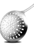 RJ Legend 304 Stainless Steel Slotted Spoon, Oil Skimmer, Wok Skimmer Ladle