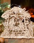 RJ Legend Nativity Scene Wooden Fidgets Set, 3D Puzzle, DIY Kit, Fidget Toy, Mechanical Model, Kids and Adults, Self-Assemble Set