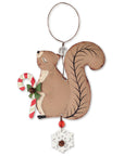 RJ Legend Squirrel Ornament Tree Christmas Decorations, Metal Ornaments, Small Cute Holiday Ornament, Hanging Winter Decorations