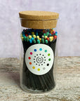 RJ Legend 2 Inch Small Multicolor Rainbow Safety Matches, Home Decor, Glass Jar, Match Striker, Decorative Matches