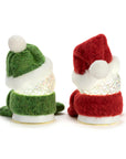 RJ Legend Lit Merry & Bright Snowmen Snowglobe Ornaments, Christmas Decorations, Home Decor, LED Globe, 2 Assorted
