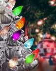 RJ Legend Handcrafted Ceramic Tree, Cordless with LED Bulbs - 9" Silver