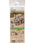 RJ Legend Mars Buggy Wooden Puzzle, STEM Toy, 3D Puzzle, STEM Space Toy, Mechanical, DIY Kit, Kids and Adults, Self-Assemble Craft Kit