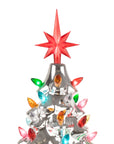 RJ-CER-SIL-L RJ Legend Christmas Mini Ceramic Tree
