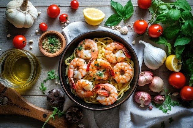 New Years Resolutions: 20 – Minute Low Carb Shrimp Scampi in a Cast Iron