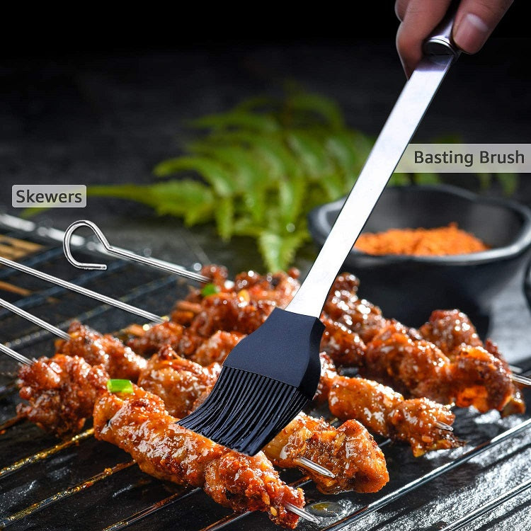 RJ Legend 9-Piece Premium Stainless Steel BBQ Grill Set for Men with Storage Case – Ultimate Gift for Dad, Husband, Grill Masters