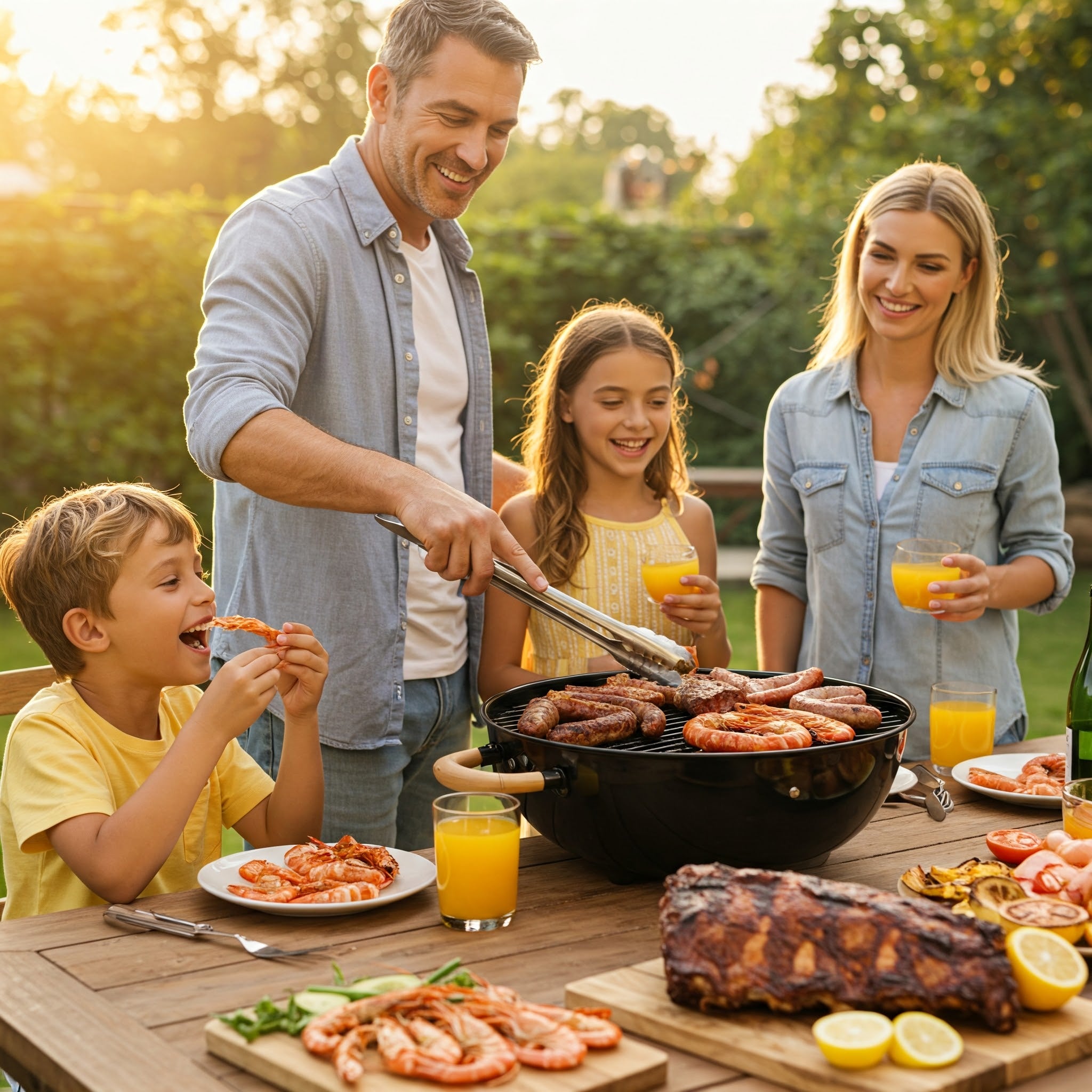 RJ Legend 9-Piece Premium Stainless Steel BBQ Grill Set for Men with Storage Case – Ultimate Gift for Dad, Husband, Grill Masters