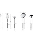 RJ Legend 304 Stainless Steel Kitchen Cooking Utensil Set - 5PCS