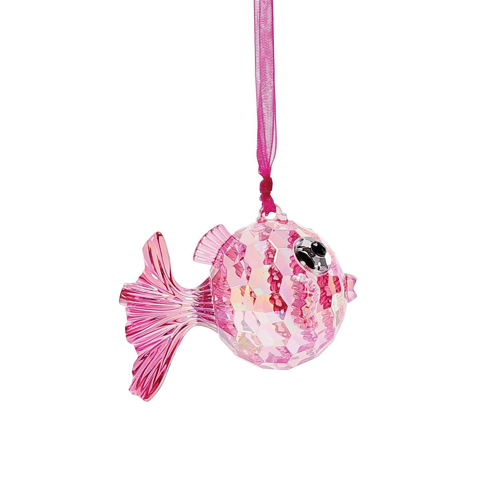RJ Legend Puff Fish Ornaments, Acrylic Fish Decor, 3 Assorted