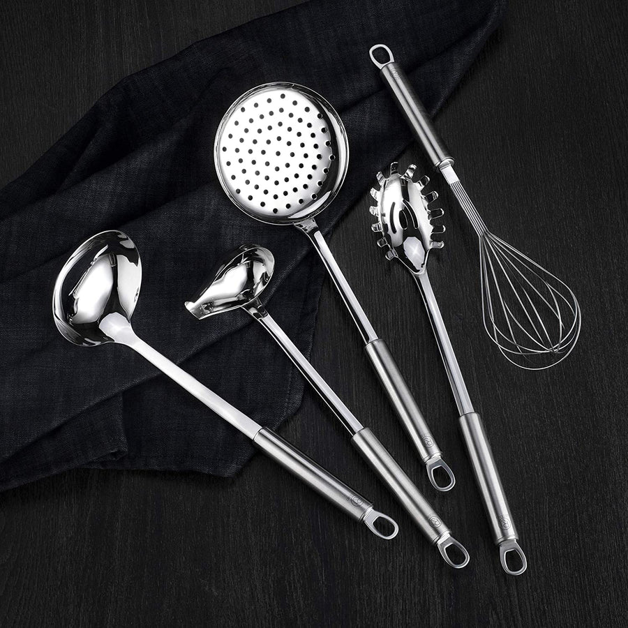 RJ Legend 304 Stainless Steel Kitchen Cooking Utensil Set – 5PCS Polish