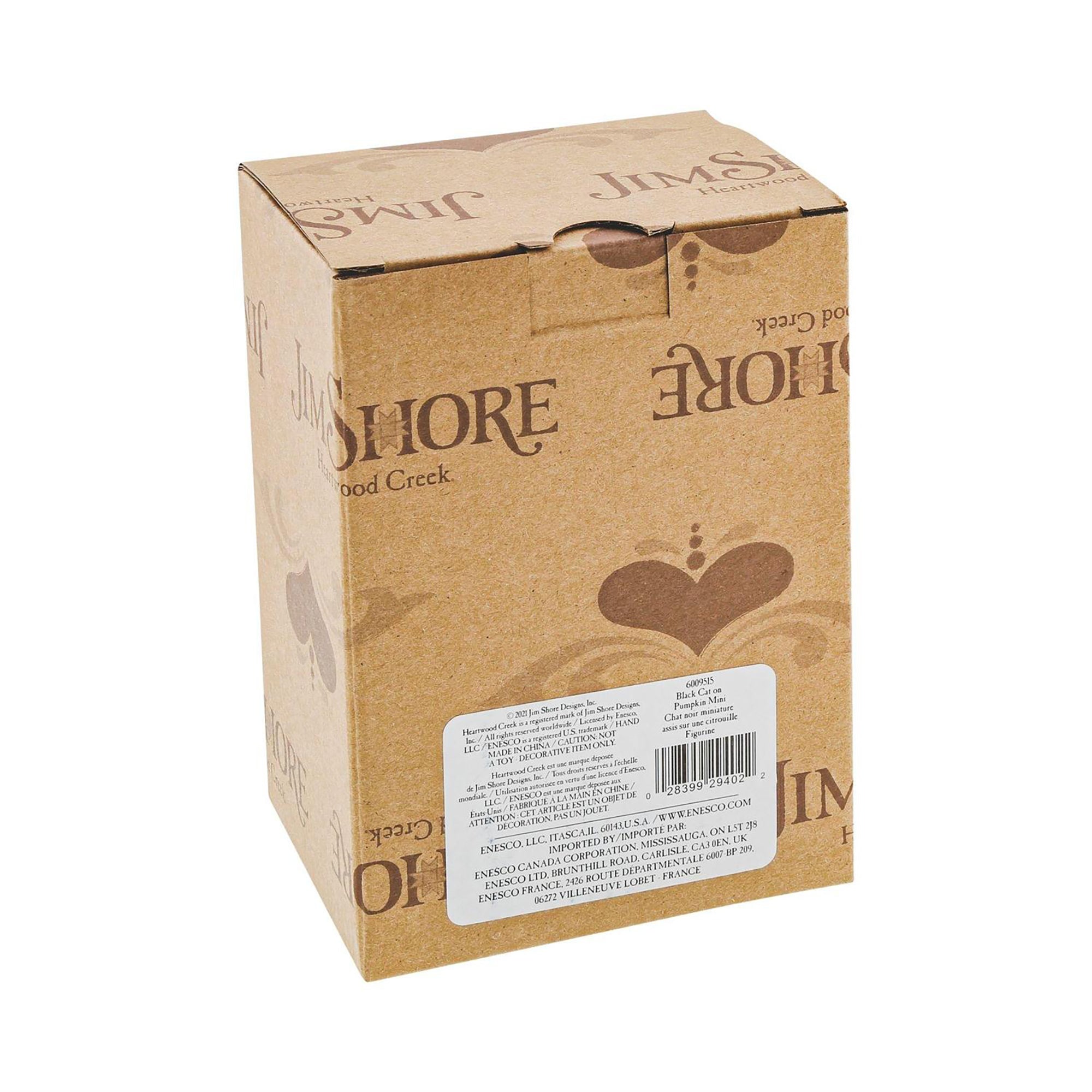 RJ Legend Black Cat on Pumpkin Mini Figurine, Black Cat Decor, Halloween Decoration, Spooky Ornament