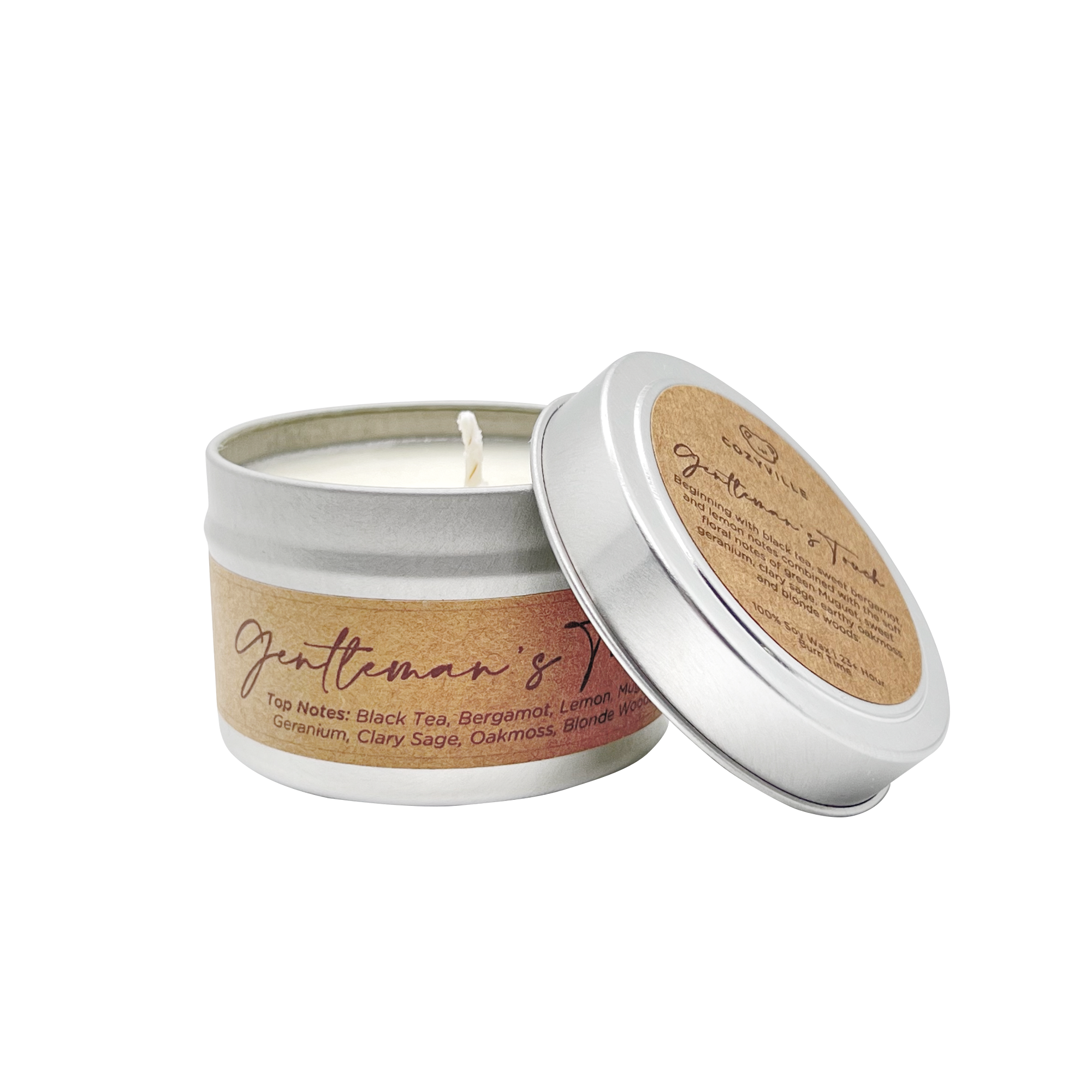 Cozyville Fragrances, All Natural Soy Candle 5 PC Tester Set, 2.7 Ounce - Small