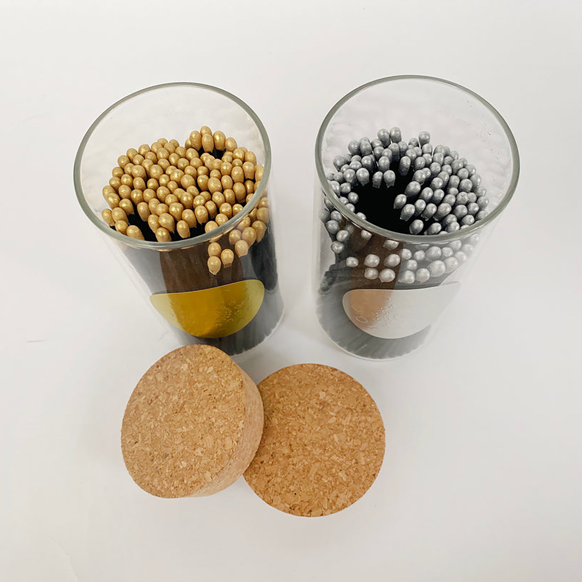 RJ Legend 2 Inch Small Safety Matches, Home Decor, Glass Jar, Match Striker, Decorative Matches