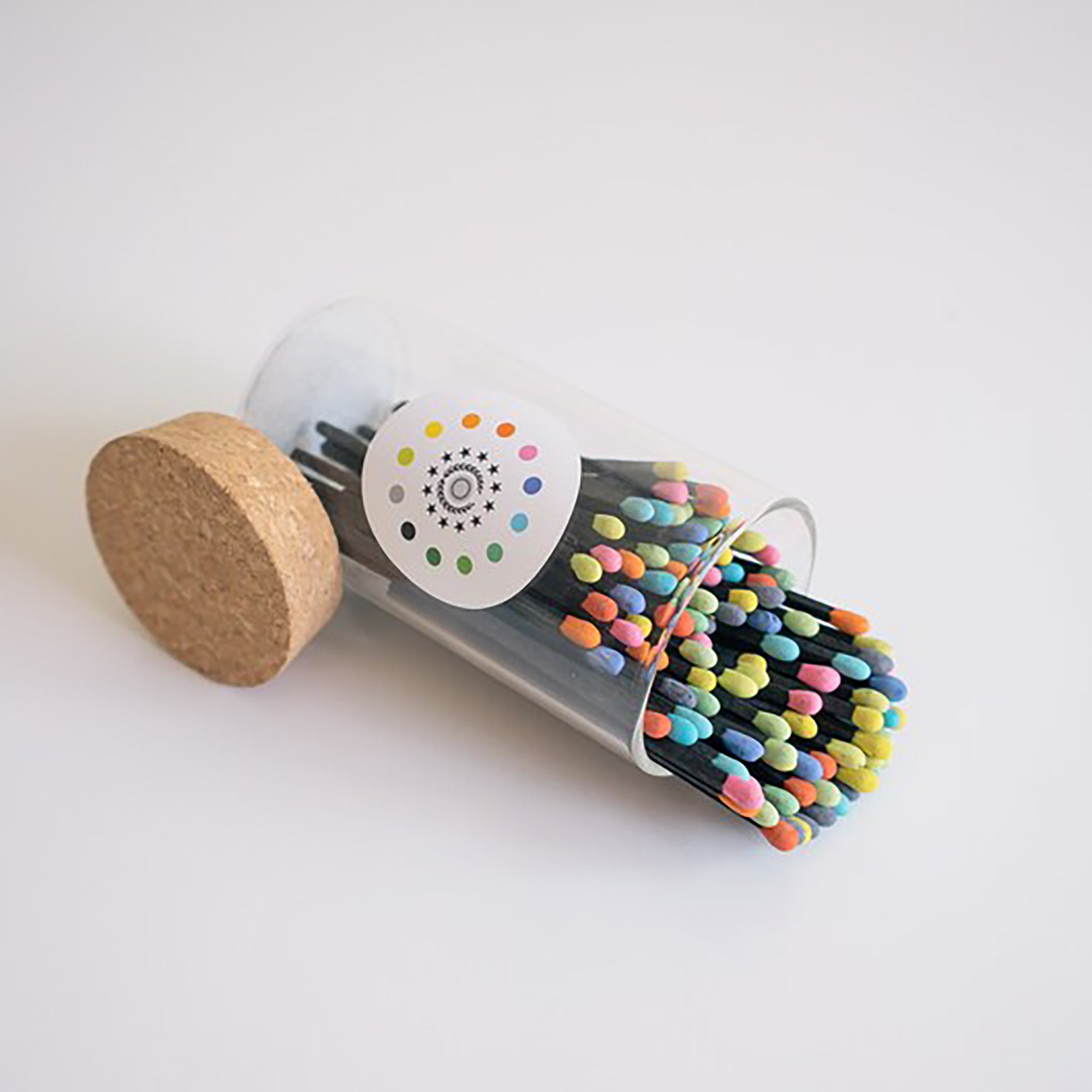 RJ Legend 2 Inch Small Multicolor Rainbow Safety Matches, Home Decor, Glass Jar, Match Striker, Decorative Matches