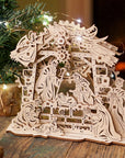 RJ Legend Nativity Scene Wooden Fidgets Set, 3D Puzzle, DIY Kit, Fidget Toy, Mechanical Model, Kids and Adults, Self-Assemble Set