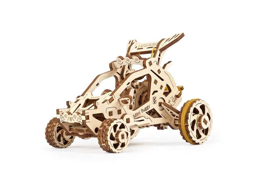 RJ Legend Mini Buggy Wooden Fidgets Set, 3D Puzzle Toy, DIY Kit, Model Car Kits, Kids and Adults, Self-Assemble Car Set