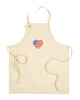 Cozyville Apron, 100% Cotton Canvas Chef Apron - USA Flag - Beige
