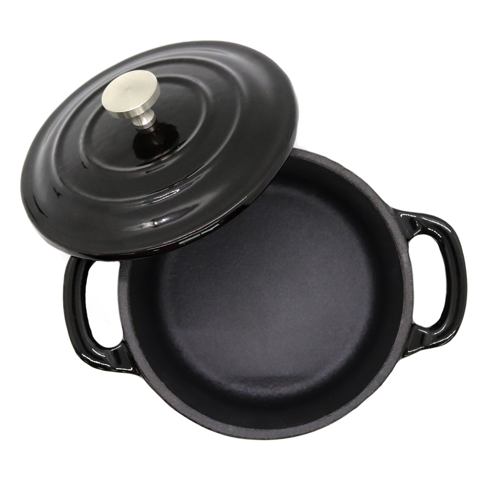RJ Legend Mini Cast Iron Pot, Round Cocotte, 5.5-Inch 