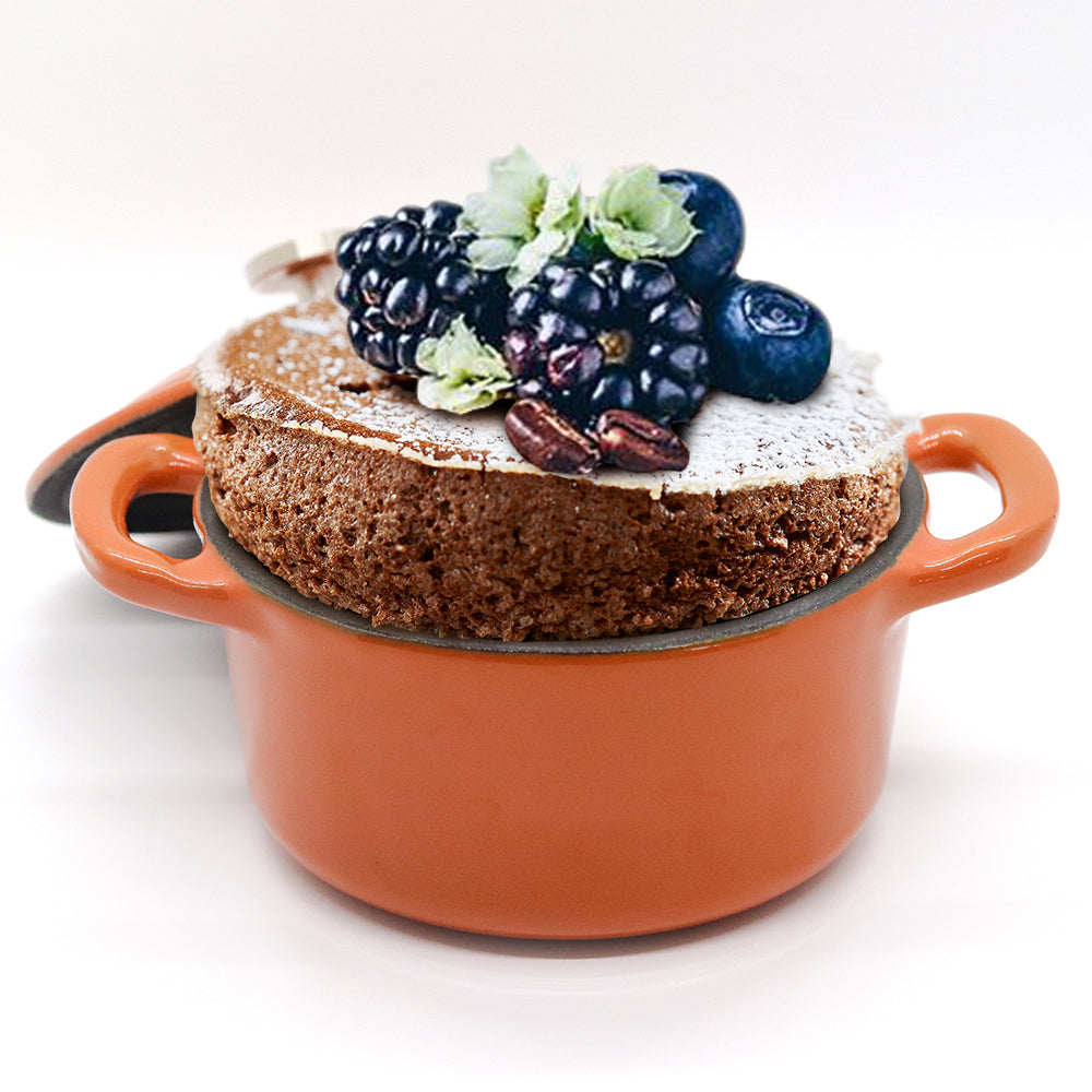 RJ Legend Mini Dutch Oven Pot, Round Cocotte, 5.5-Inch - 8.5 oz, 2Pcs and 3Pcs Set