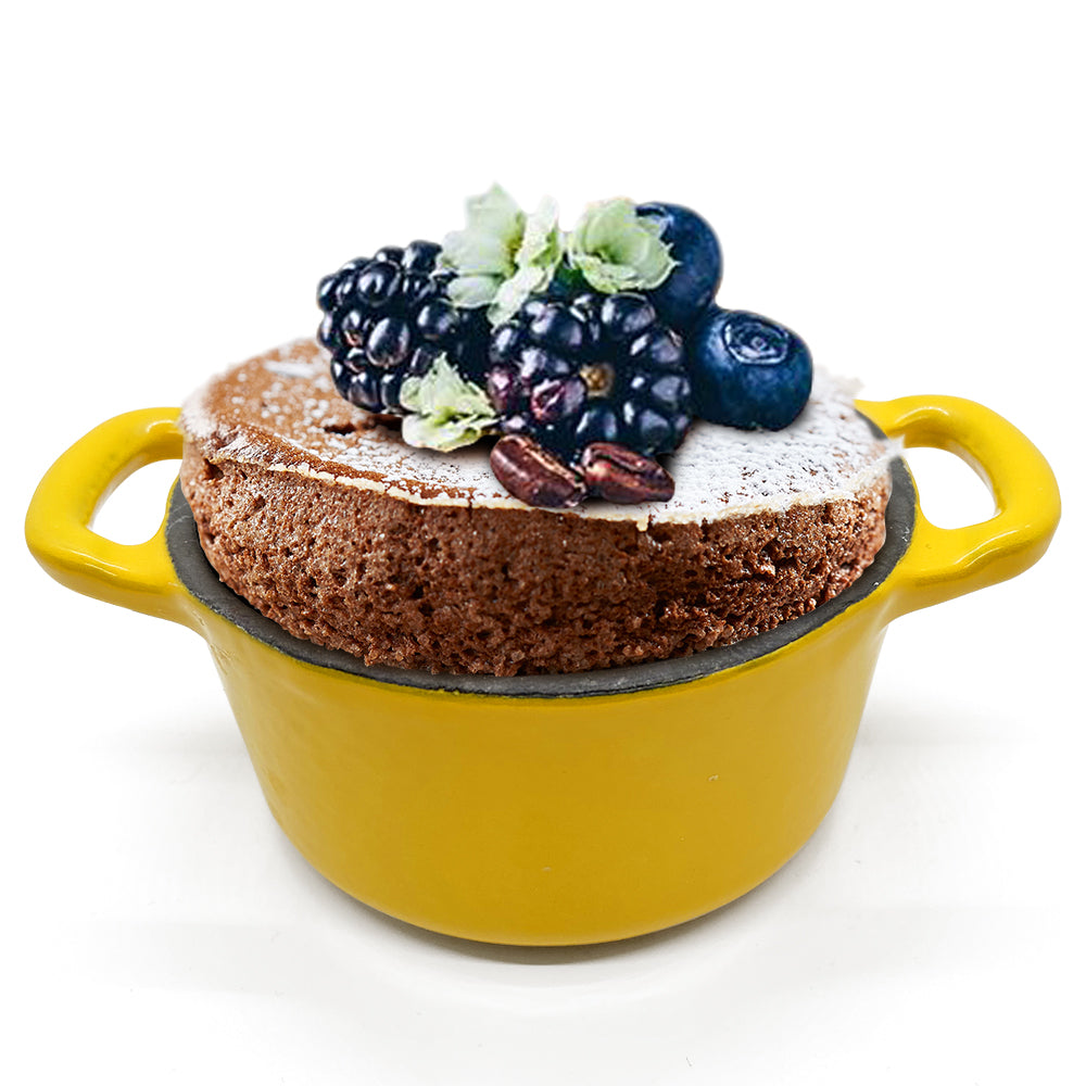 RJ Legend Mini Dutch Oven Pot, Round Cocotte, 5.5-Inch - 8.5 oz, 2Pcs and 3Pcs Set