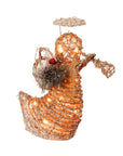 RJ Legend Gold Angel Rattan Decoration Lighted Display For Home, Room and Outdoor Decor, Christmas Decorations