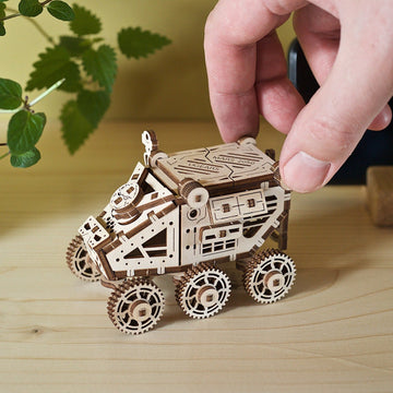 RJ Legend Mars Buggy Wooden Puzzle, STEM Toy, 3D Puzzle, STEM Space Toy, Mechanical, DIY Kit, Kids and Adults, Self-Assemble Craft Kit