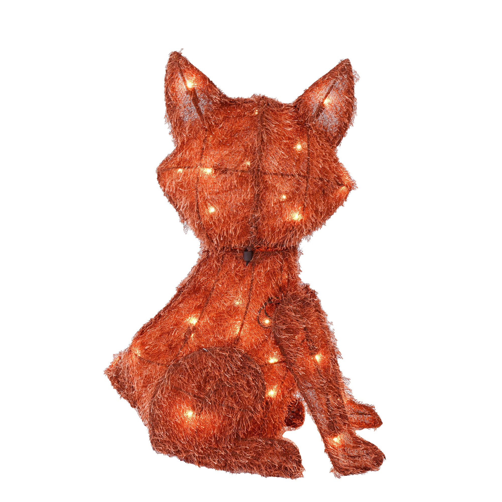RJ Legend Orange Fuzzy Fox Lighted Display