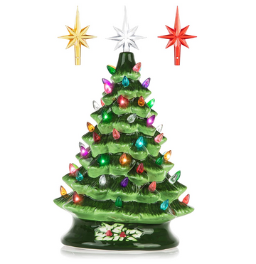 RJ-CER-GRN-L RJ Legend Christmas Mini Ceramic Tree