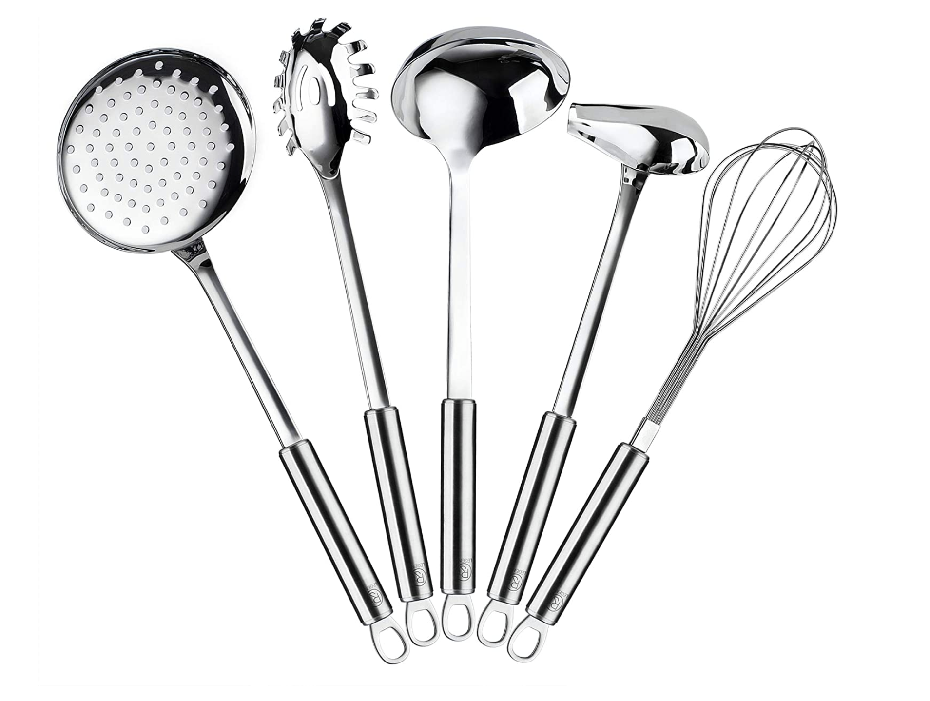 RJ Legend 304 Stainless Steel Kitchen Cooking Utensil Set – 5PCS Polish